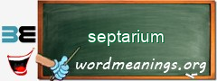 WordMeaning blackboard for septarium